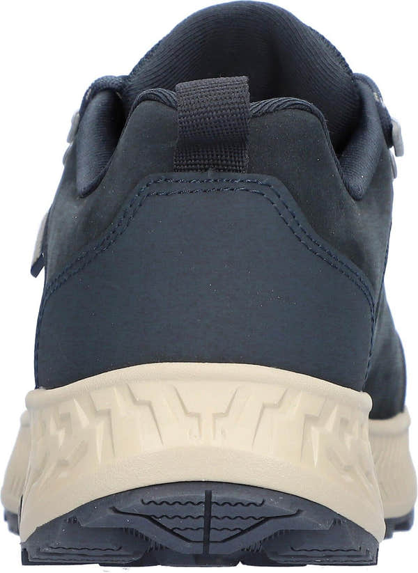 Waldlaufer 545950 101 194 H-Milli women's Wide Navy Blue Nubuck Arch Support Waterproof Lace Up Shoes, top and fastening.