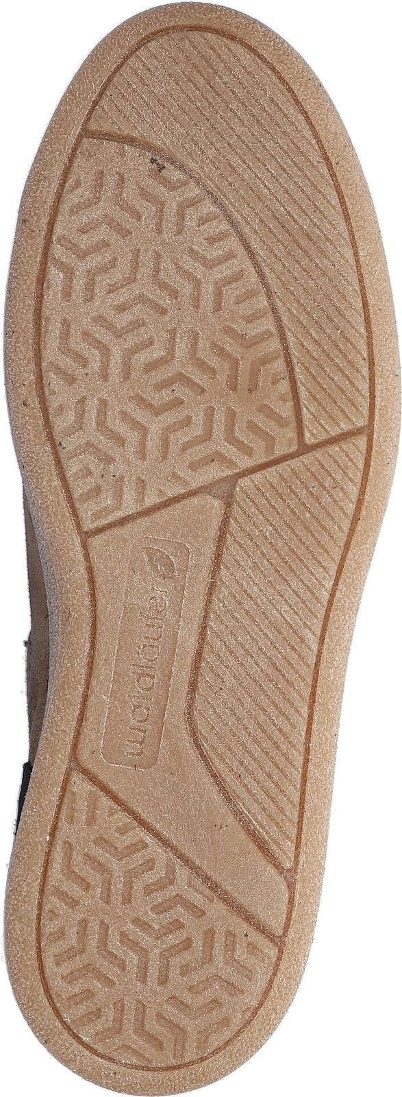 Waldlaufer 704005 406 519 H-Daisy women's Wide Navy Blue/Beige Suede Arch Support Zip & Lace Trainers, sole and.