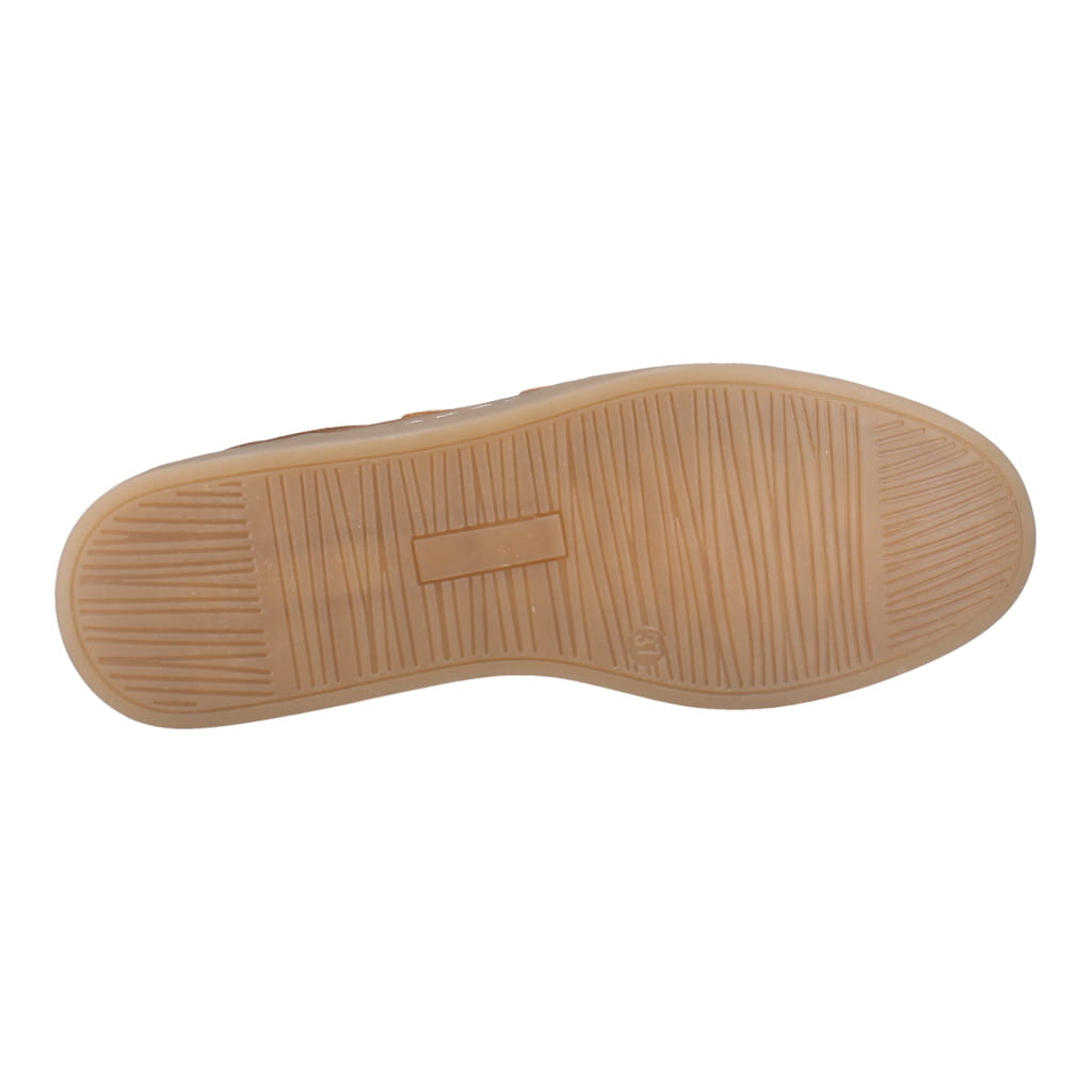 Westland Kira 01 women's brown combi vegan lace-up trainers, rear view showing the heel and sole.