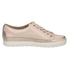 Caprice 23654-20 140 Ladies Cream Leather Lace Up Trainers