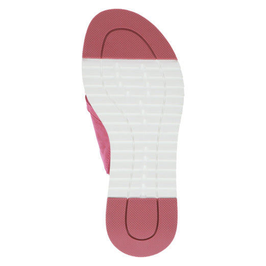 Caprice 27206-20 540 Ladies Fuchsia Pink Suede Slip On Sandals