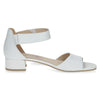 Caprice 28212-20 102 Ladies White Leather Touch Fastening Sandals