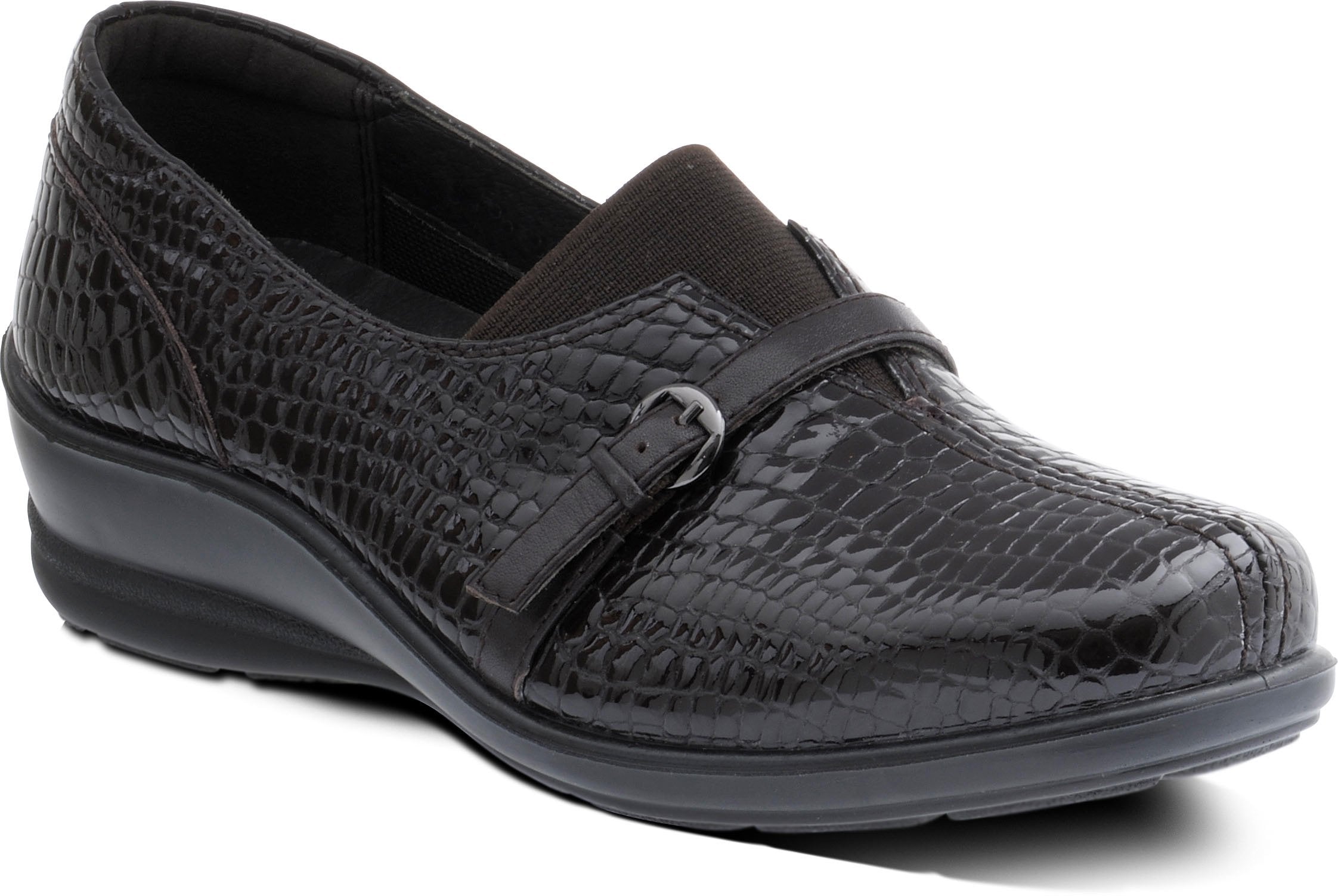 Padders Shelley Brown Croc Shoes Wider Fitting - elevate your sole