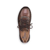 Rieker 03329-25 Mens Brown Lace and Zip Shoes