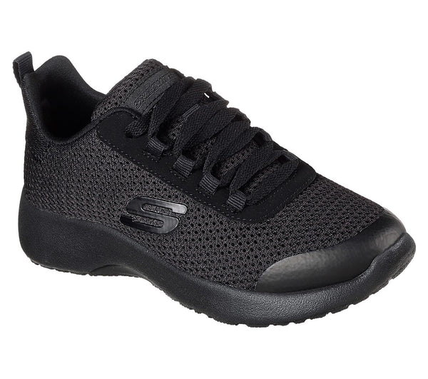 Skechers 97771L Dynamight Turbo Dash Boys Black School Trainers Shoes