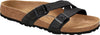 Birkenstock Yao 1016686 Ladies Black Birko-Flor Arch Support Slip On Sandals