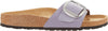 Birkenstock Madrid Big Buckle 1023965 Ladies Purple Fog Nubuck Arch Support Slip On Sandals