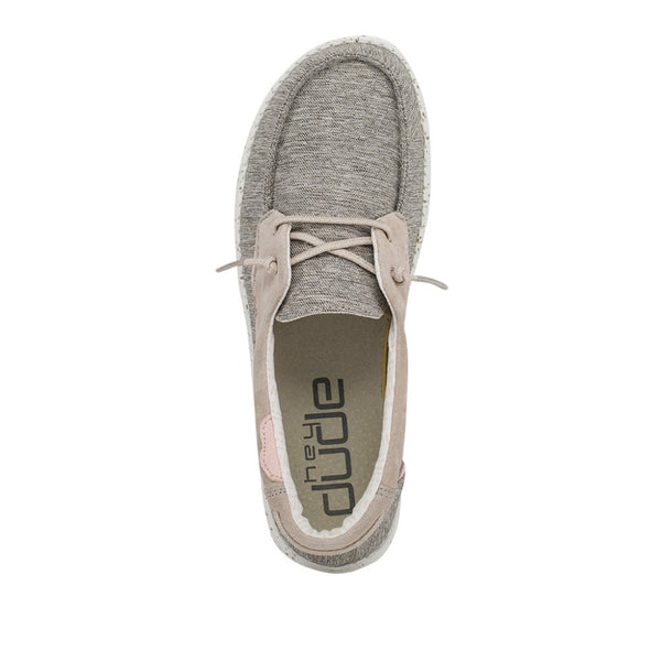 Dude Laila Lily Ladies Chambray Rose Slip On Shoes