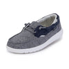 Dude Laila Lily Ladies Chambray Sea Blue Slip On Shoes