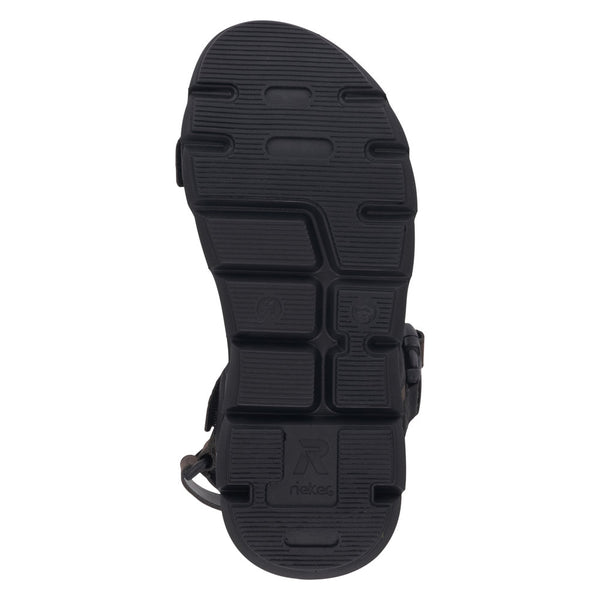 Rieker 20803-45 Mens Grey Touch Fastening Sandals