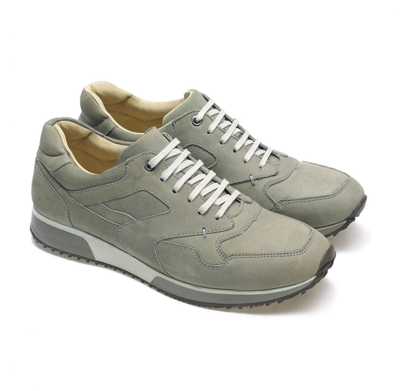 Anatomic Vai Nubuck Silver Lace Up Shoes - elevate your sole