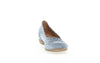Gabor 24.169.10 Ruffle Ladies Jeans Blue Nubuck Slip On Shoes