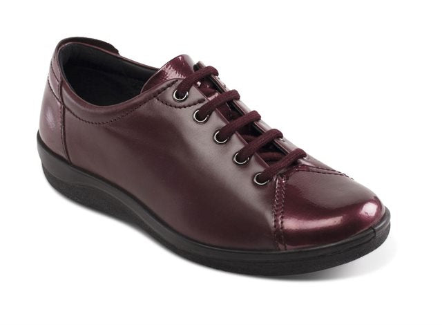 Padders 226 Galaxy 2 Wine Combi Leather Wide Fitting Lace-Up