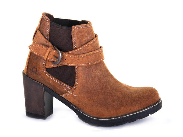Chatham Amy Heeled Tan Leather Ankle Boots - elevate your sole