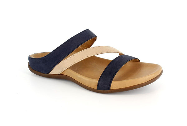Strive Trio Navy/Roebuck Nubuck Leather Sandals - elevate your sole