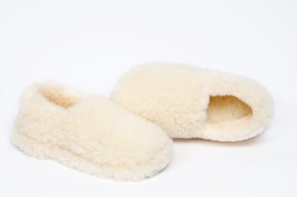 Yoko Full Ladies Natural Wool Slippers