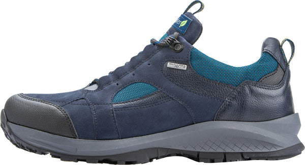 Waldlaufer 335959 510 845 Men’s Black and Marine Blue Lace Up Walking Shoes
