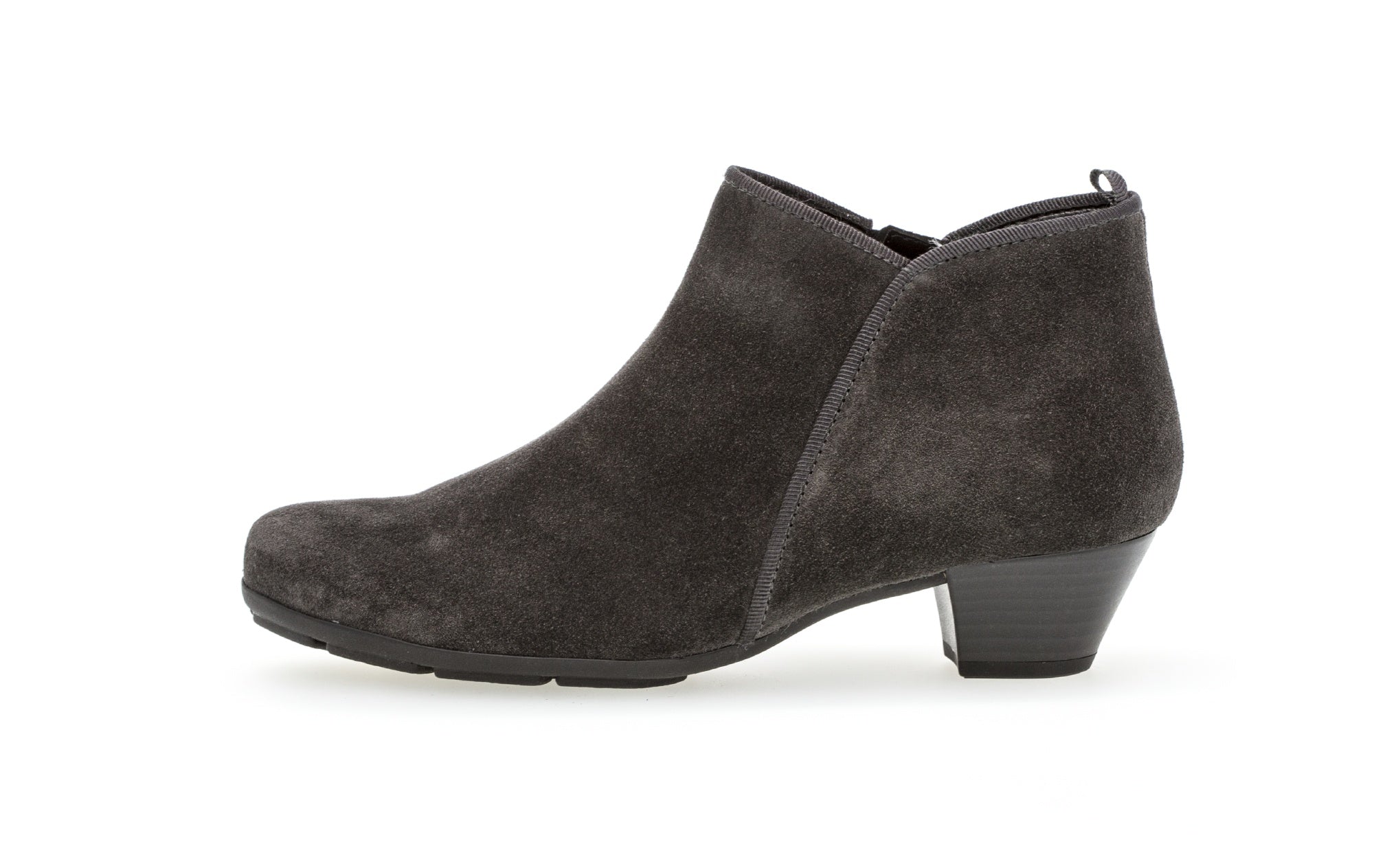 Gabor 35.633.19 Trudy Ladies Grey Suede Side Zip Ankle Boots