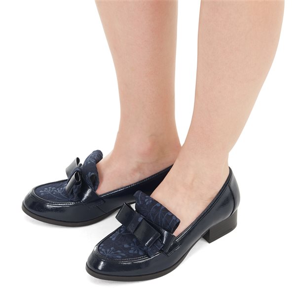 Ruby Shoo Gabriella Navy Loafers - elevate your sole