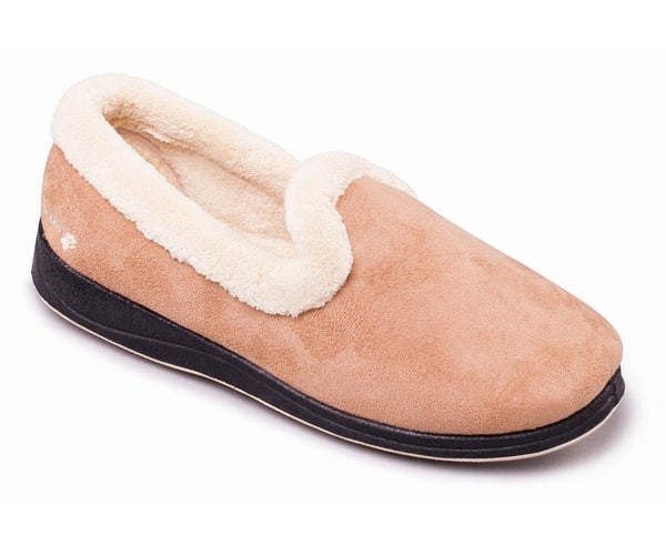 Padders Repose Camel Ladies Wide Fit Slippers - elevate your sole