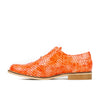 Embassy London Vivienne 7377294 Ladies Orange Croc Lace Up Shoes