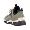 Rieker 45973-54 Ladies Olive Green Lace Up Trainers