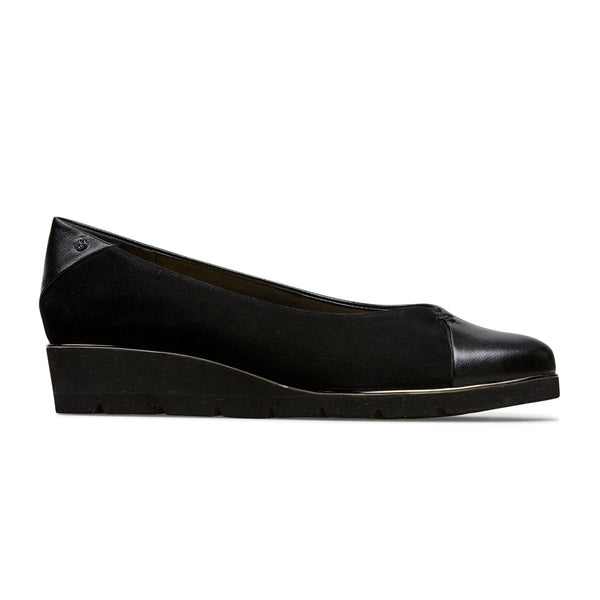 Van Dal Munro Black Suede Leather Wedges - elevate your sole