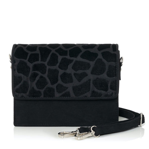 Ruby Shoo Adelaide Ladies Giraffe Black Handbag