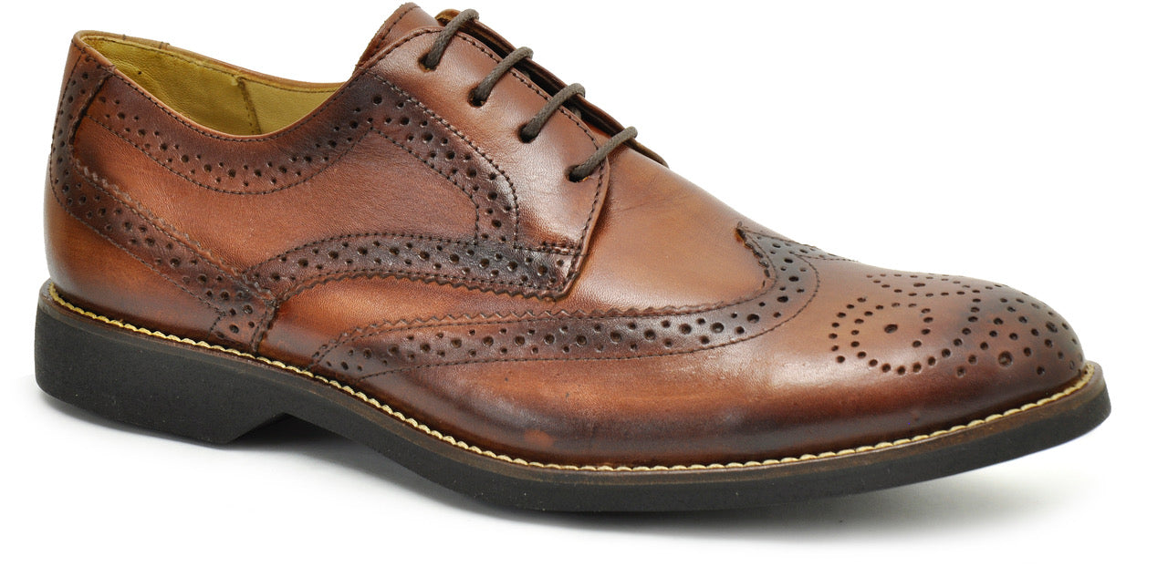 Anatomic Domingos Touch Bronze Brown Brushed Leather Brogues - elevate your sole