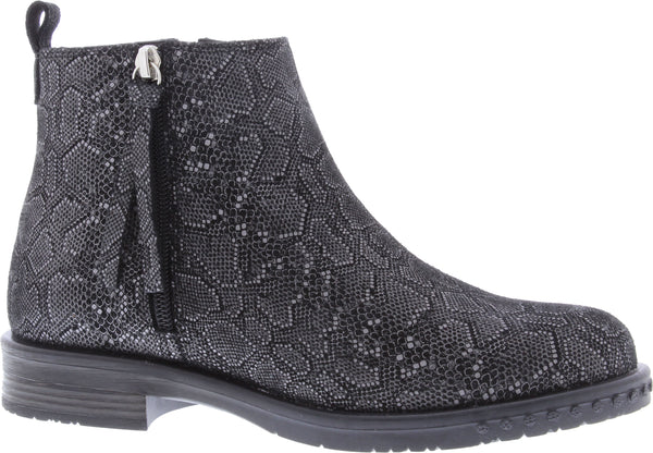 Adesso A5566 Mya Ladies Snake Print Leather Ankle Boots