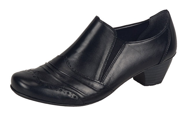 Rieker 41730-00 Black Leather Ladies Trouser Shoe - elevate your sole