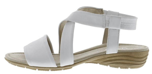 Gabor 64.550.21 Ladies White Elasticated Sandals