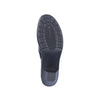 Rieker 57173-03 Ladies Black Patent Croc Leather Side Zip Heels