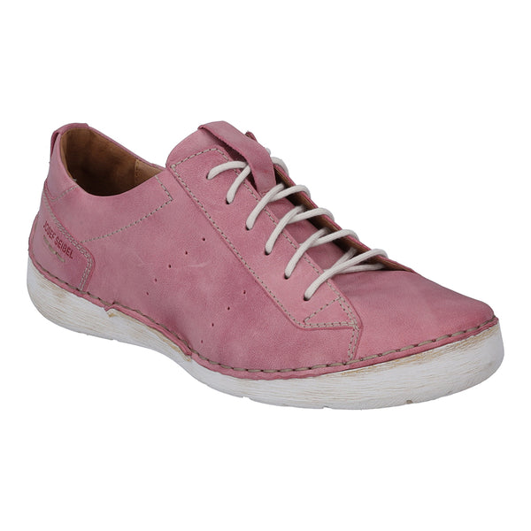 Josef Seibel Fergey 56 Ladies Pink Leather Lace Up Shoes