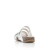 Rieker 61195-90 Ladies Ice-Multi/White Mule Sandals