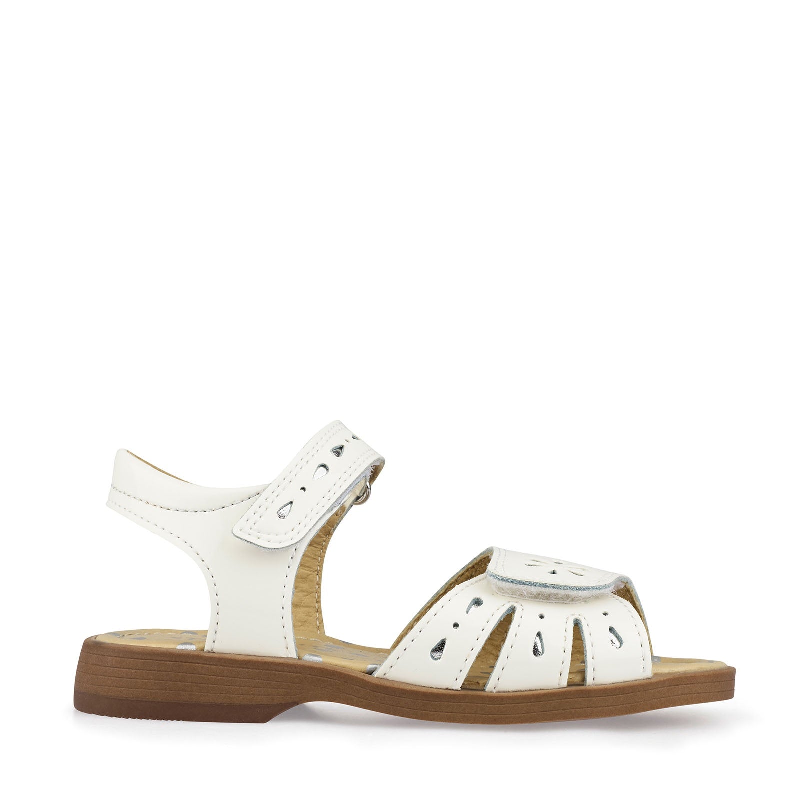 Start-Rite Flutter 5182-4 Girls White Patent Leather Summer Sandals F fit - elevate your sole