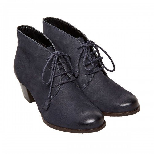Van Dal Amity Blue Nubuck Leather Ankle Boots - elevate your sole