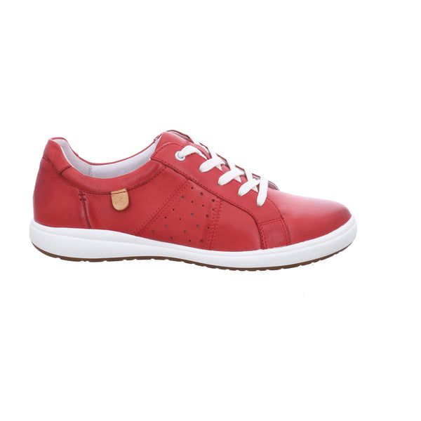 Josef Seibel Caren 01 Rot Red Ladies Leather Lace Up Shoes - elevate your sole