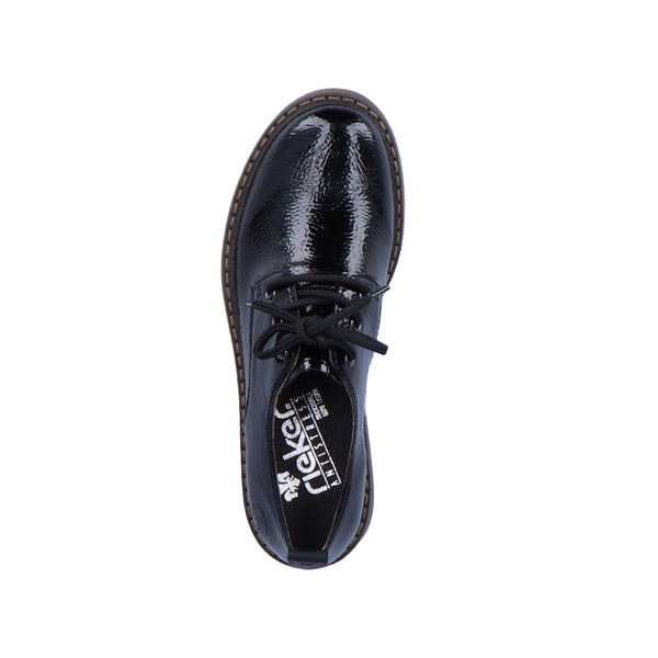 Rieker 72000-03 Ladies Black Lace Up Shoes