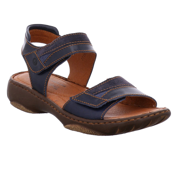 Josef Seibel Debra 19 Denim Blue Leather Sandals - elevate your sole