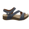 Josef Seibel Tonga 25 Jeans Blue Leather Sandals - elevate your sole