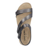 Josef Seibel Tonga 25 Ladies Anthracite Leather Touch Fastening Sandals