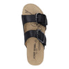 Josef Seibel Tonga 64 Ladies Black Leather Slip On Sandals