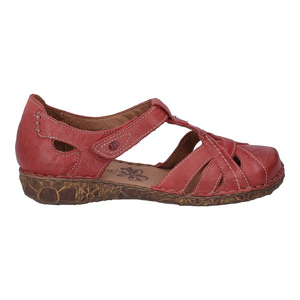 Josef Seibel Rosalie 29 Hibiscus Red Leather Summer Shoes