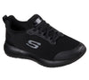 Skechers 77222EC Sqaud Sr Black Elasticated Ladies Slip On Work Shoes - elevate your sole