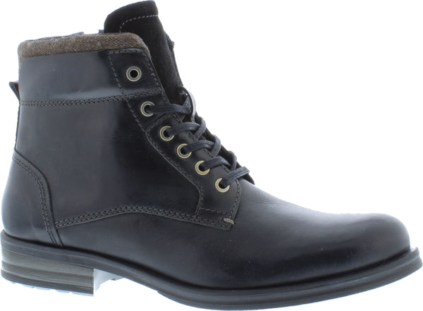 Country Jack Mark 9534 Mens Black Leather Lace Up Boots - elevate your sole