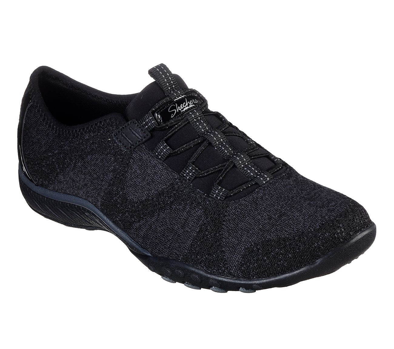 Skechers 23855 Breathe Easy Opportuknity Black Slip on Shoes - elevate your sole
