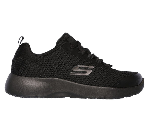 Skechers 97771L Dynamight Turbo Dash Boys Black School Trainers Shoes