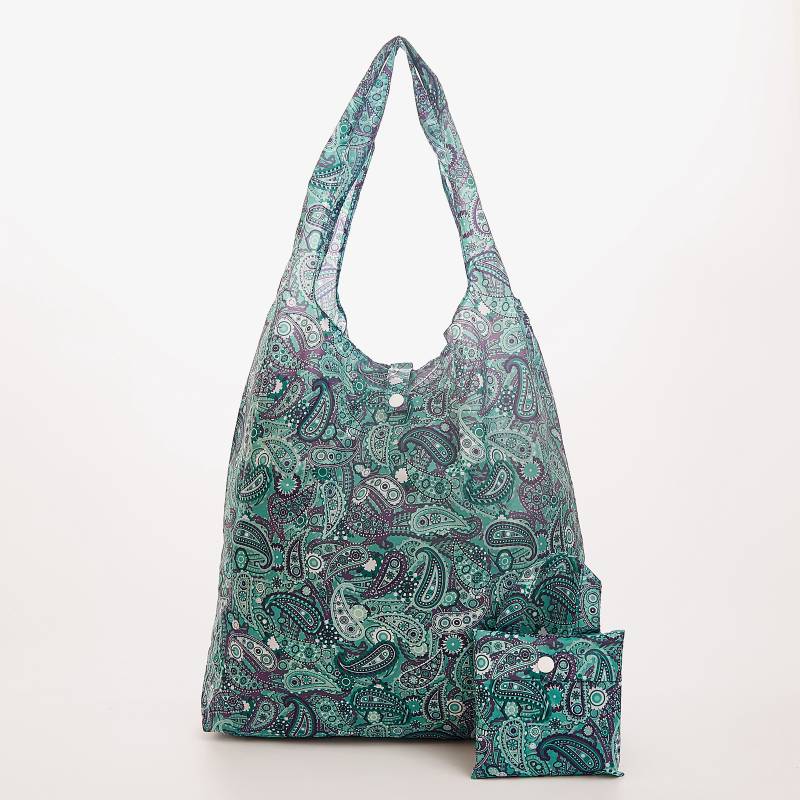 Eco Chic A39 Paisley Green Recycled Plastic Shopper