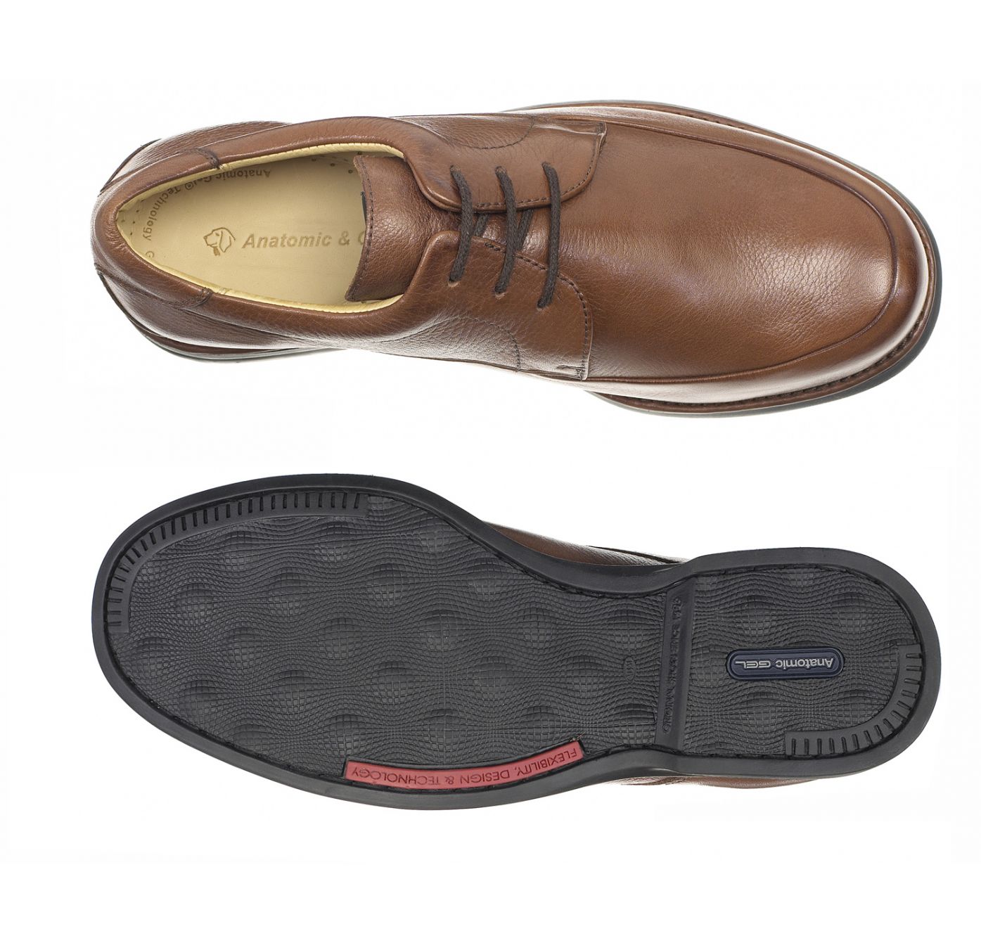 Anatomic New Recife Tan Floater Leather Lace-up Shoe - elevate your sole